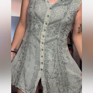 embroidered vintage dress